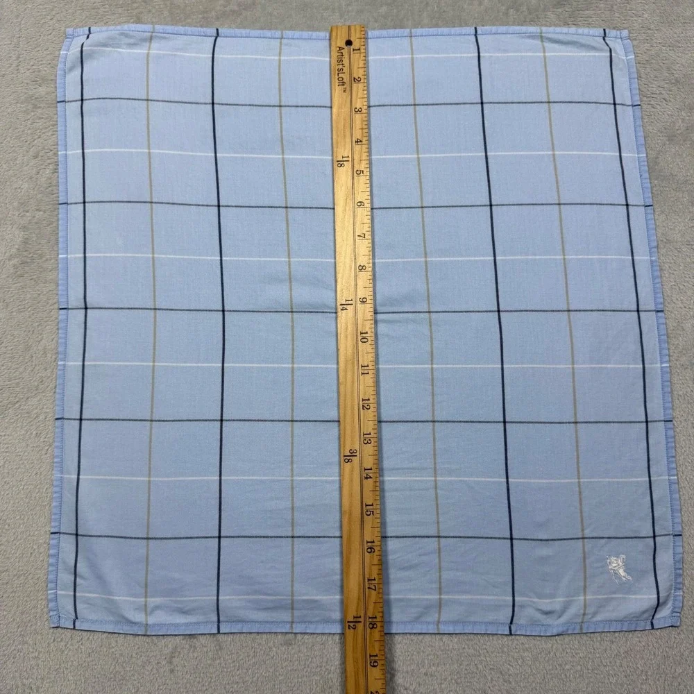 Burberry Vintage Multicolor Handkerchief Scarf Nova Check Choice Authentic